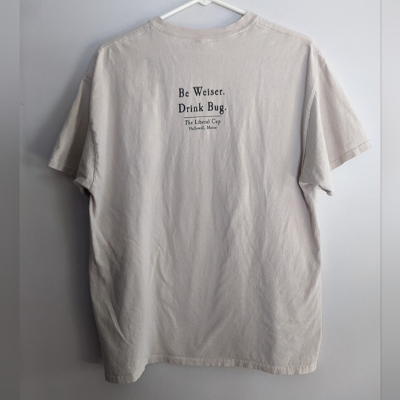 The Liberal Cup Pub Hallowell Maine Bug Lager T-shirt, Large - Picture 5 of 6